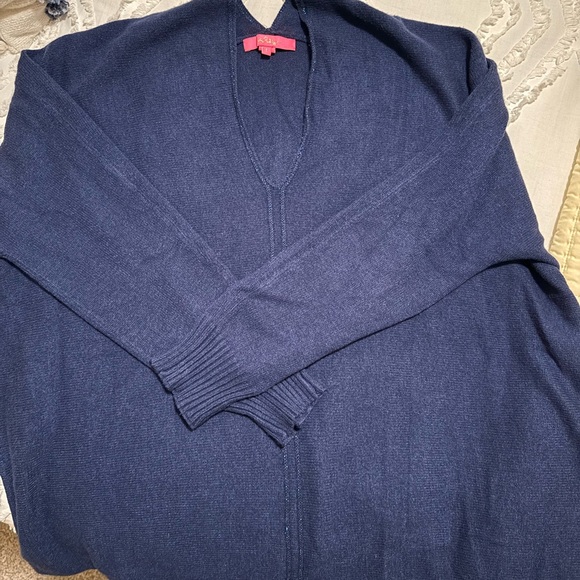 Lilly Pulitzer Navy V-Neck Sweater - Picture 3 of 6